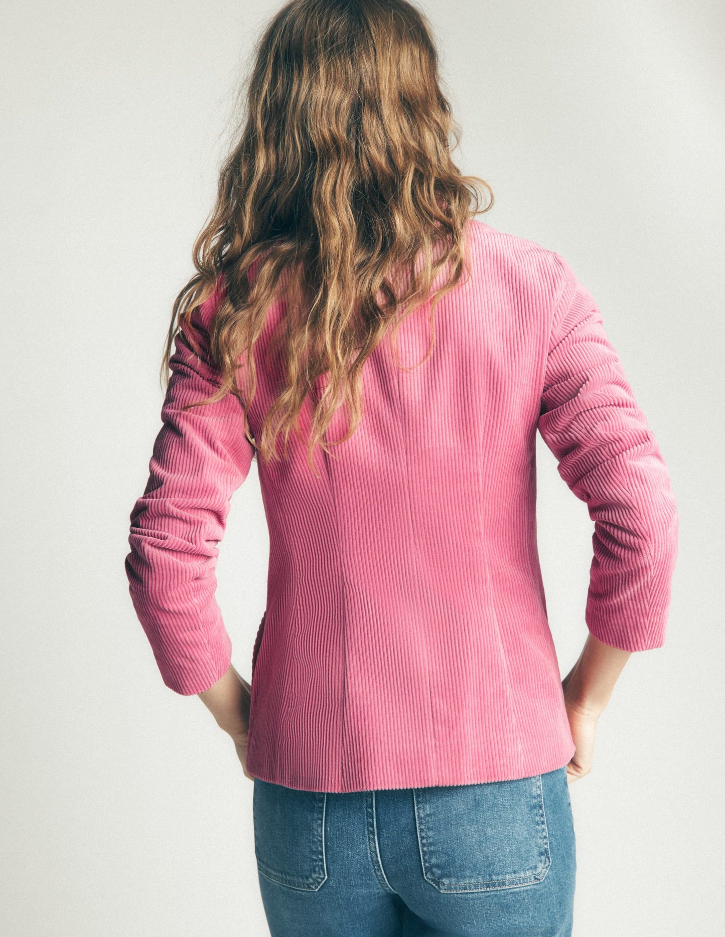 Hereford Military Cord Jacket-Pink Heather