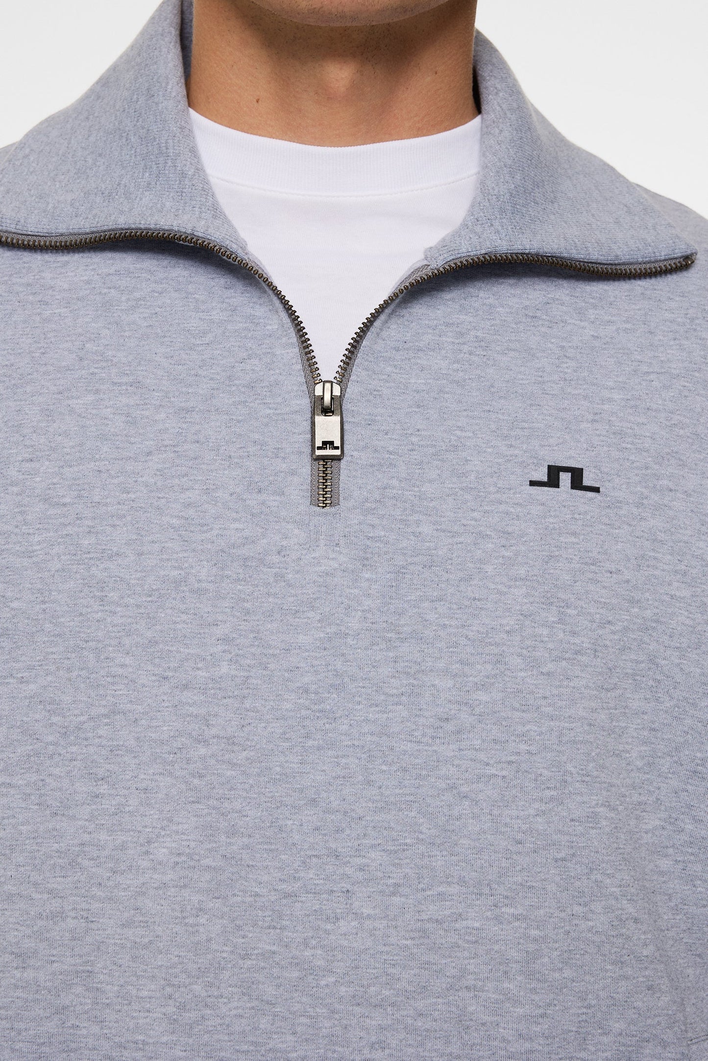 Callan quarter zip / Medium Grey Melange
