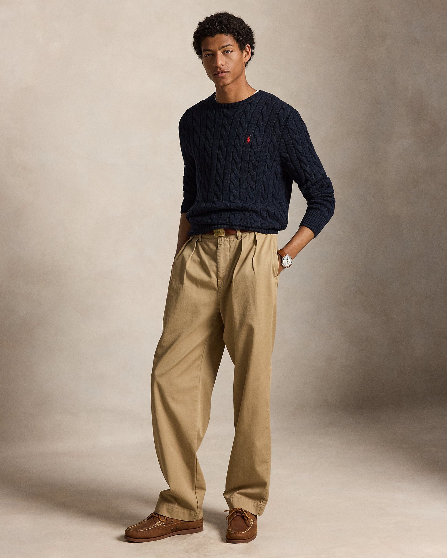 Cable-Knit Cotton Jumper