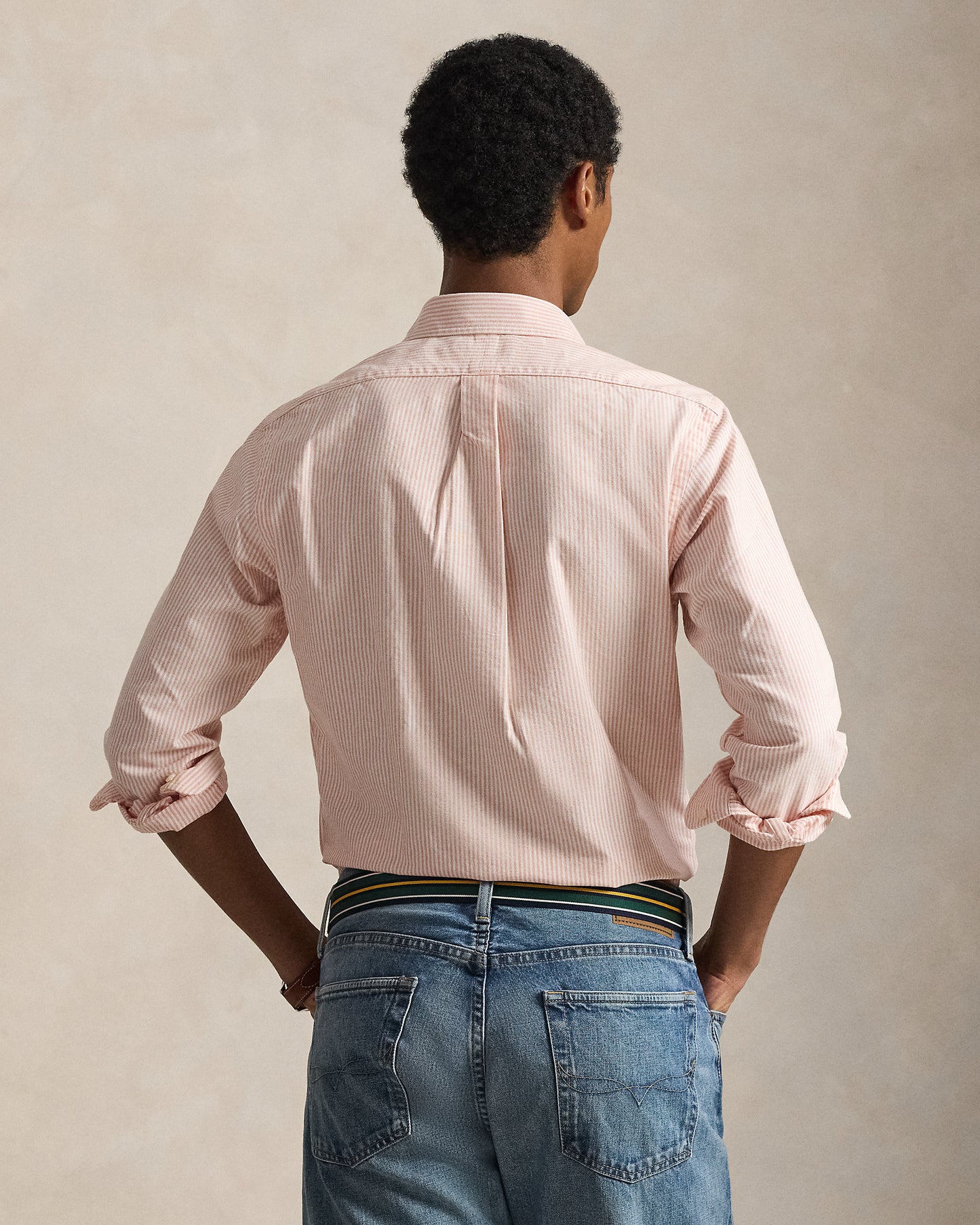 Custom Fit Striped Oxford Shirt